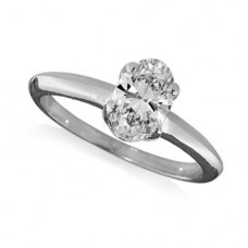 0.25ct I1/g Oval Shaped Diamond Solitaire Ring