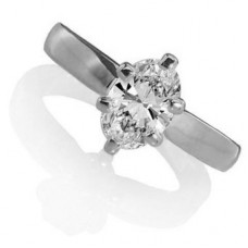 Traditional Oval Diamond Engagement Ring
