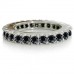 Round Eternity Black Diamond Ring