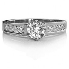 Shoulder Set Diamond Engagement Ring