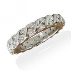 Unique Round Diamond Full Eternity Ring