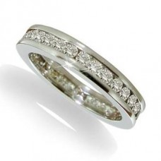 Channel Set Round Eternity Diamond Ring