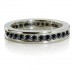 Round Eternity Black Diamond Ring