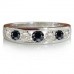 Round Eternity Black Diamond Ring