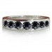 Round Eternity Black Diamond Ring
