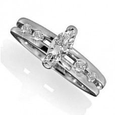 Shoulder Set Diamond Engagement Ring