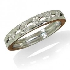 Round Diamond Half Eternity Ring