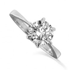 0.80ct I1/f Round Diamond Solitaire Ring