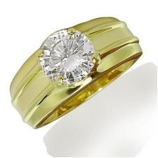 0.52 I1/g Mens Single Diamond Ring