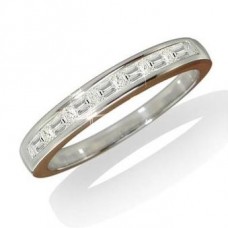 Channel Set Baguette Cut Diamond Eternity Ring