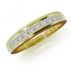 Channel Set Princess Cut Diamond Eternity Ring