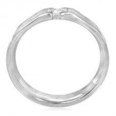0.13ct Si/g Emerald Diamond Solitaire Ring