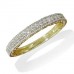Round Diamond Engraved Half Eternity Ring