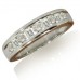 1.25ct Si/h Round/baguette Diamond Half Eternity Ring