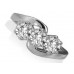 Unique Round Diamond Trilogy Ring