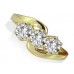 0.95ct I1/g Round Diamond Trilogy Ring