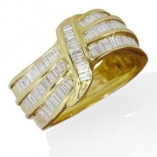 Channel Set Baguette Cut Diamond Ring