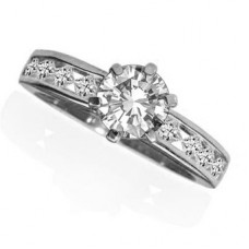 Shoulder Set Diamond Engagement Ring