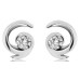 0.30ct Vs2/g Fire Set Round Diamond Designer Earrings
