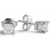 0.70ct Si1/g Princess Diamond Stud Earrings