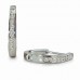 0.26ct Si, E/f Round Diamond Hoop Earrings