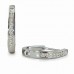 0.23ct Vs/de Round Diamond Hoop Earrings