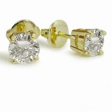 0.50ct I1/gh Round Diamond Earrings