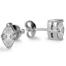 Classic Marquise Diamond Stud Earrings