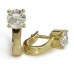 Round Diamond Hoop Earrings