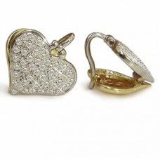 Round Diamond Cluster Earrings