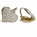 Round Diamond Cluster Earrings