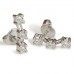 Round Diamond Drop Earrings