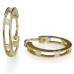 Round Diamond Designer Hoop Earrings