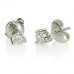 3 Claw Round Diamond Stud Earrings