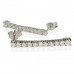 Modern Round Diamond Drop Earrings