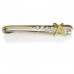 Round Diamond Two Tone Tie Pin