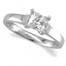 Princess Solitaire Diamond Ring