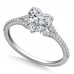 Heart & Round Diamond Engagement Ring