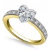 Heart Diamond Shoulder Set Ring Heart Diamond Shoulder Set Ring