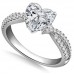 Unique Heart & Round Diamond Ring