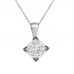 Unique Princess Diamond Solitaire Pendant