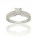 0.85ct I1/g Round & Princess Diamond Ring
