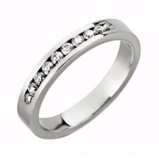 0.30ct Si/f Round Diamond Half Eternity Ring