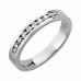 0.30ct Si/f Round Diamond Half Eternity Ring