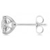 Embrace Round Diamond Single Stud Earring