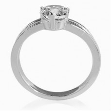 0.50ct Si/g Round Diamond Engagement Ring