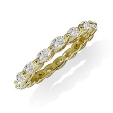 1.25ct I1/gh Marquise Diamond Eternity Ring
