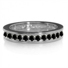 1.00ct Black Diamond Full Eternity Ring 1.00ct Black Diamond Full Eternity Ring