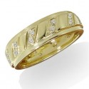 0.20ct I1/h Round Diamond Designer Wedding Band