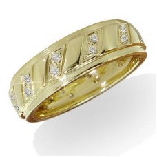 0.20ct I1/h Round Diamond Designer Wedding Band